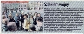 Artykuł prasowy - okupacja w Lublinie cz.2